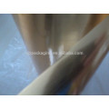 Sliver/gold brush metalized Polyester film for refrigerator label